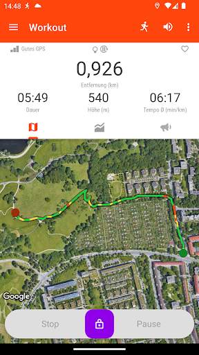 GPS Laufen Joggen & Radfahren screenshot 2