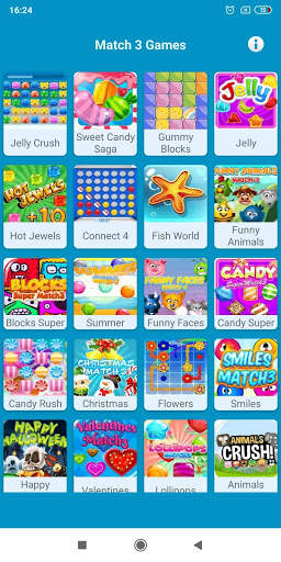 Match 3 Offline Games 1 تصوير الشاشة