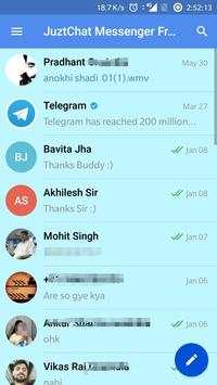 JuztChat Messenger Free Calls and Messages screenshot 4