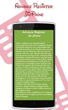 Advance Register Jio Phone screenshot 3