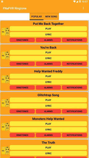 FNaFVR "Help Wanted" Song & Ringtones screenshot 1