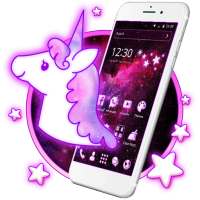 Galaxy glitter Pony Unicorn Theme logo