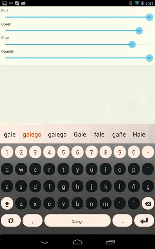 Galego Keyboard Plugin screenshot 1
