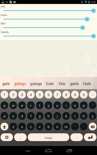 Galego Keyboard Plugin screenshot 1