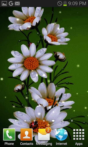 White Flowers Beauty LWP screenshot 3