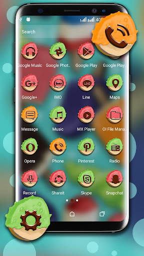Ice Cream Candy Launcher Theme screenshot 2