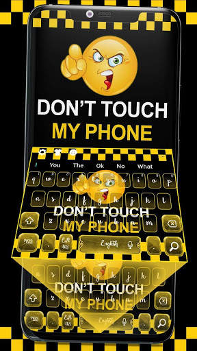 Don't Touch My Phone Keyboard Theme स्क्रीनशॉट 2