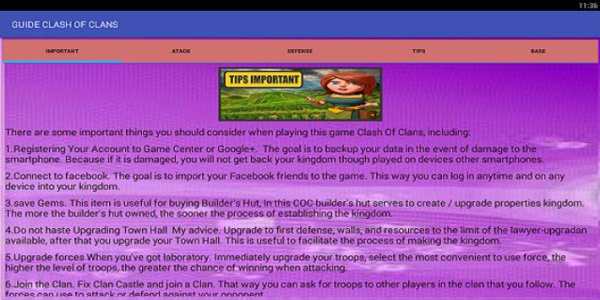 Guide Clash of Clans screenshot 1