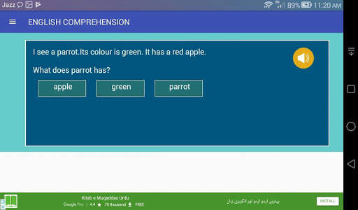 English Comprehension screenshot 7