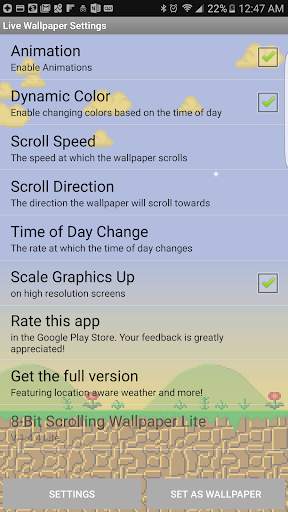 8-Bit Scrolling Wallpaper Lite screenshot 3