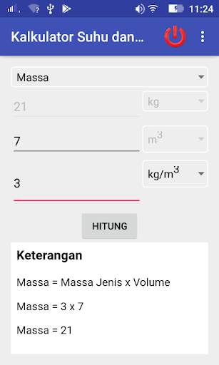 Kalkulator Suhu dan Massa Jenis screenshot 6