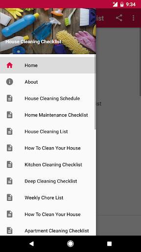 House Cleaning Checklist screenshot 1