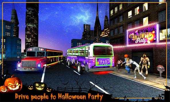 Halloween Party Bus Driver 3D screenshot 4