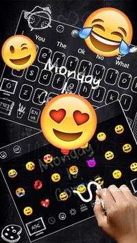 Monday is Coming Series Keyboard Theme screenshot 3