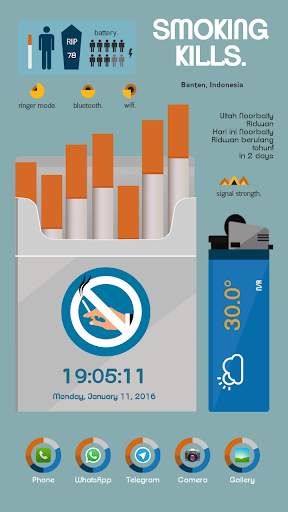 Nosmoking Theme Total Launcher screenshot 1