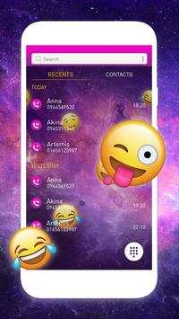 Galaxy Unicorn Phone Contact Dialer Theme screenshot 2
