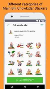 Main Bhi Chowkidar Stickers for Whatsapp screenshot 3