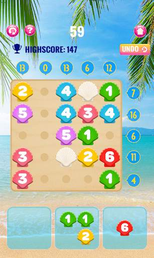 Number puzzle game – Beach *Gold Edition screenshot 3