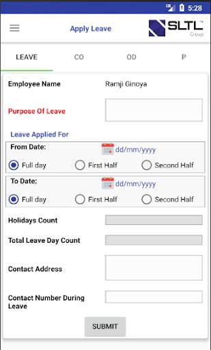 SLTL HRMS screenshot 6