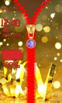 Glitter Zipper Lock Screen screenshot 8