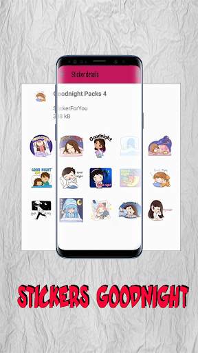 StickerApps: Good Night Sticker 5 تصوير الشاشة