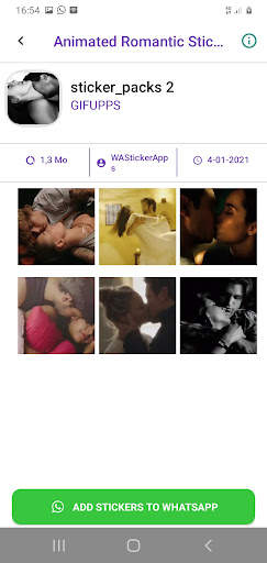 Animated Romantic Stickers WA- screenshot 3