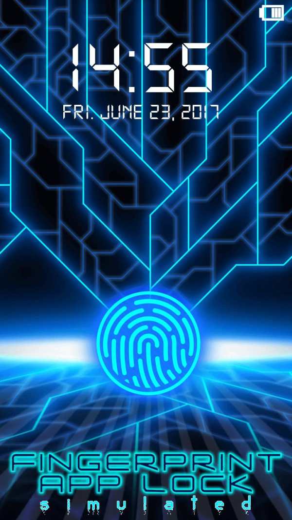 Fingerprint App Lock Simulated 1 تصوير الشاشة
