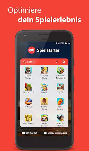 Spielstarter - Booster & Screenrecorder screenshot 1