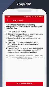 Lite Save for IGTV and Instagram screenshot 8