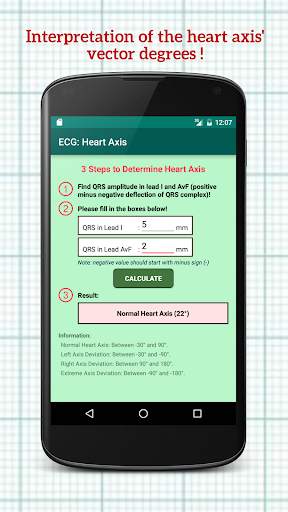 Electrocardiogram (ECG) Rhythm App: Heart Axis screenshot 2