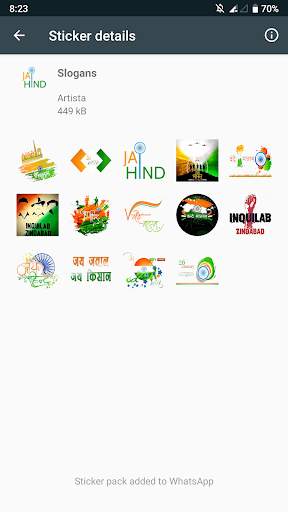 Artista WhatsApp Stickers - Republic Day India screenshot 8