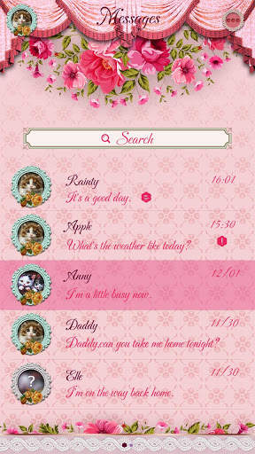 (FREE) GO SMS PRO SWEET THEME screenshot 3