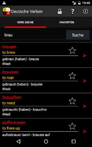 Deutsche Verben screenshot 5