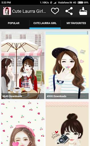 Cute Laurra Girl Wallpaper 2 تصوير الشاشة