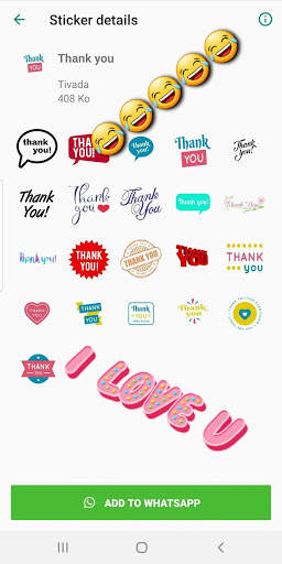 Thank You Stickers for WhatsApp WAStickerApps screenshot 5