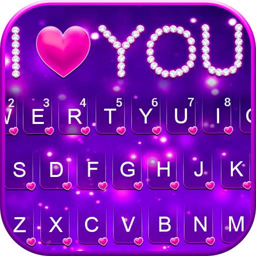 Diamond Purple Love Keyboard B 1.0