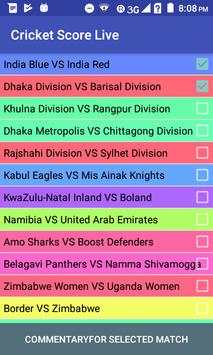 Cricket Commentary screenshot 1