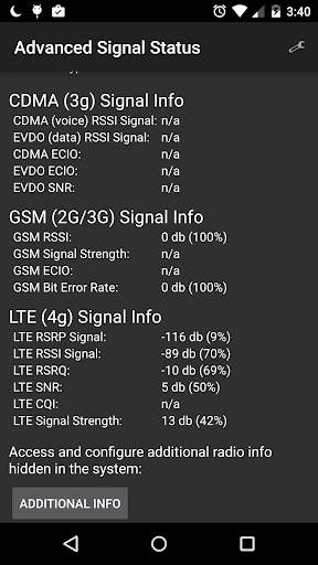 Advanced Signal Status screenshot 1