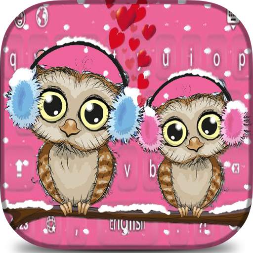 Cute Owl Love keyboard🦉 1.8
