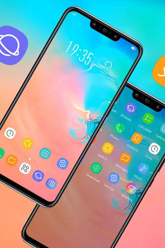 Abstract theme Colorful art Galaxy S10 screenshot 2