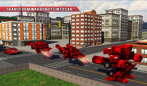 Robo Car Transform: Train Transport Smart Crane 3D screenshot 11