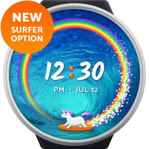 Unicorn Wear - an animated watch face for Wear OS screenshot 10
