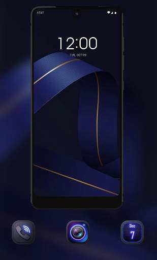 Abstract theme Blue streamers business style screenshot 2