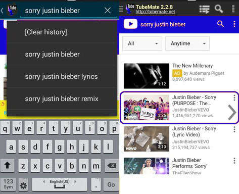 Snaptubè screenshot 1