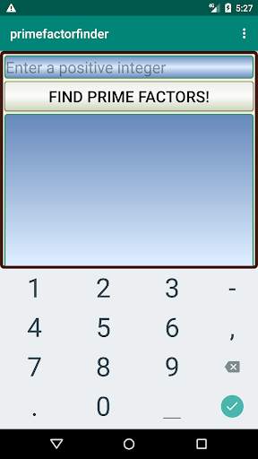 Prime Factor Finder скриншот 1