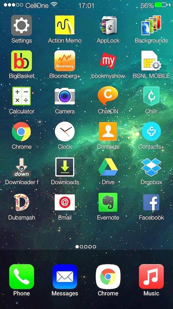 Titan os 9 Launcher i6 theme screenshot 1