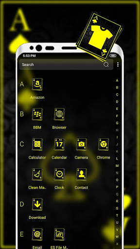 Neon Card Ace Spade Launcher Themes screenshot 4