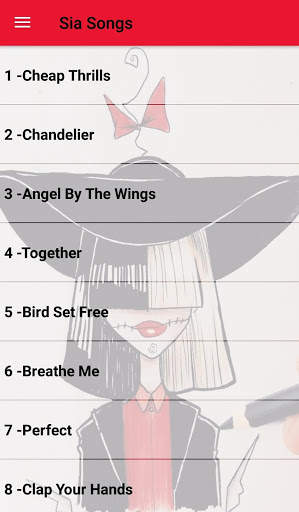 Sia Songs Offline (30 Music) screenshot 1