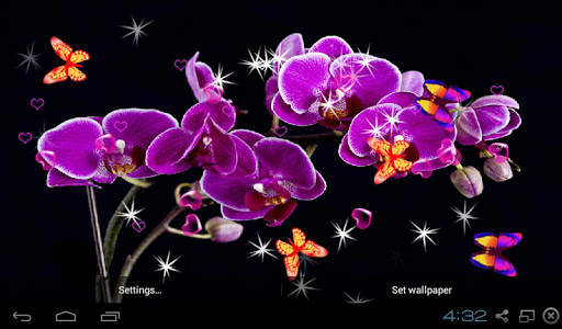 Orchid Live Wallpaper - Screen Lock, Sensor, Auto screenshot 7