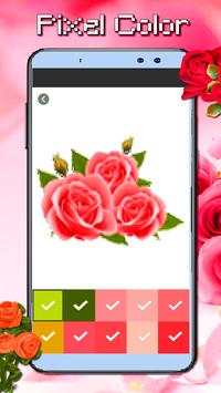 Roses Flowers Coloring - Color By Number_PixelArt screenshot 5